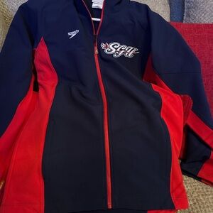 Speedo Dark Blue and Red Jacket Southern Georgia University